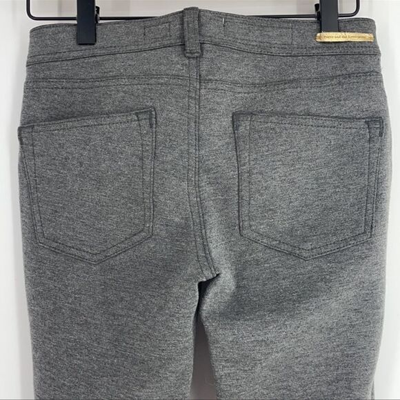 Pilcro and the Letterpress Stretch Fit Serif Ponte Knit Pants Gray 26 - Picture 5 of 7